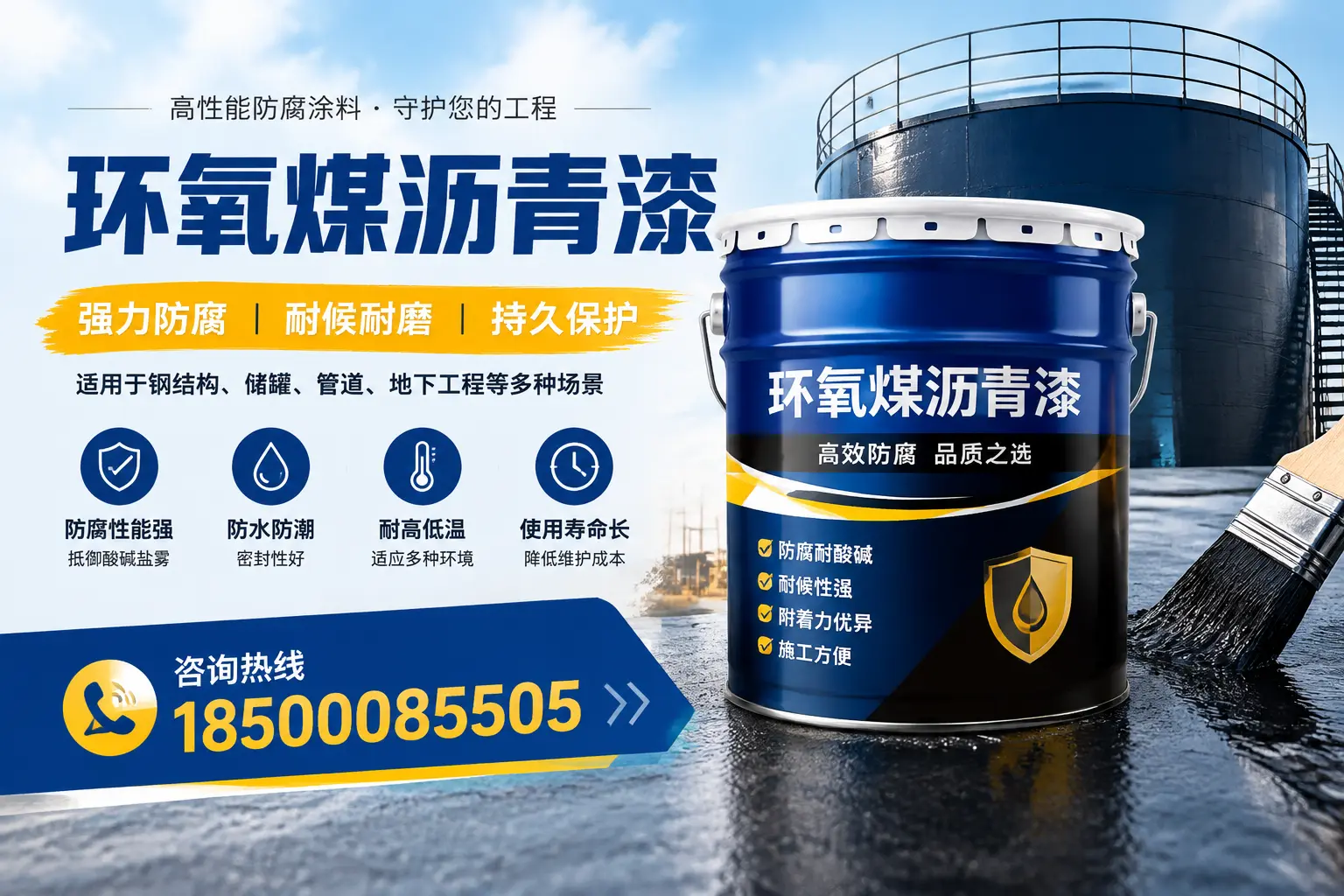 环氧煤沥青漆在工业中的应用，西宁企业的选择